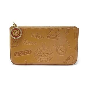 Loewe Annivery All Over Brown Leather Pouch Bag